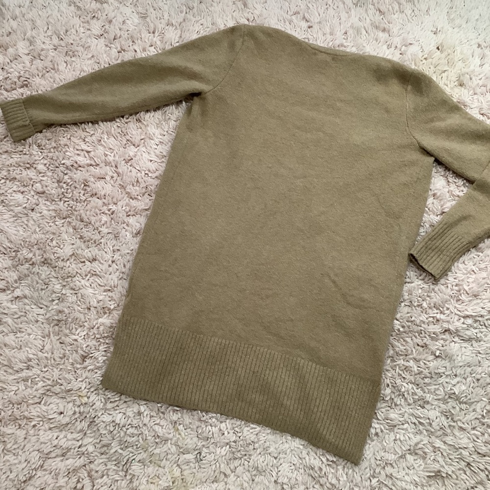 GoodThreads Camel/Tan Open Cardigan With Pockets - Picture 9 of 11